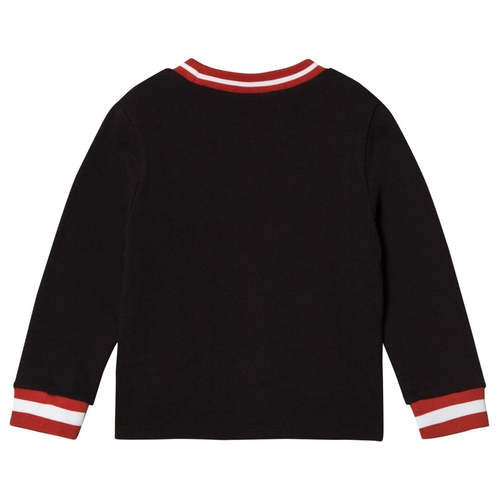 STELLA MCCARTNEY KIDS BLACK STELLA MESH SWEATSHIRT 10 yr - Picture 3 of 11